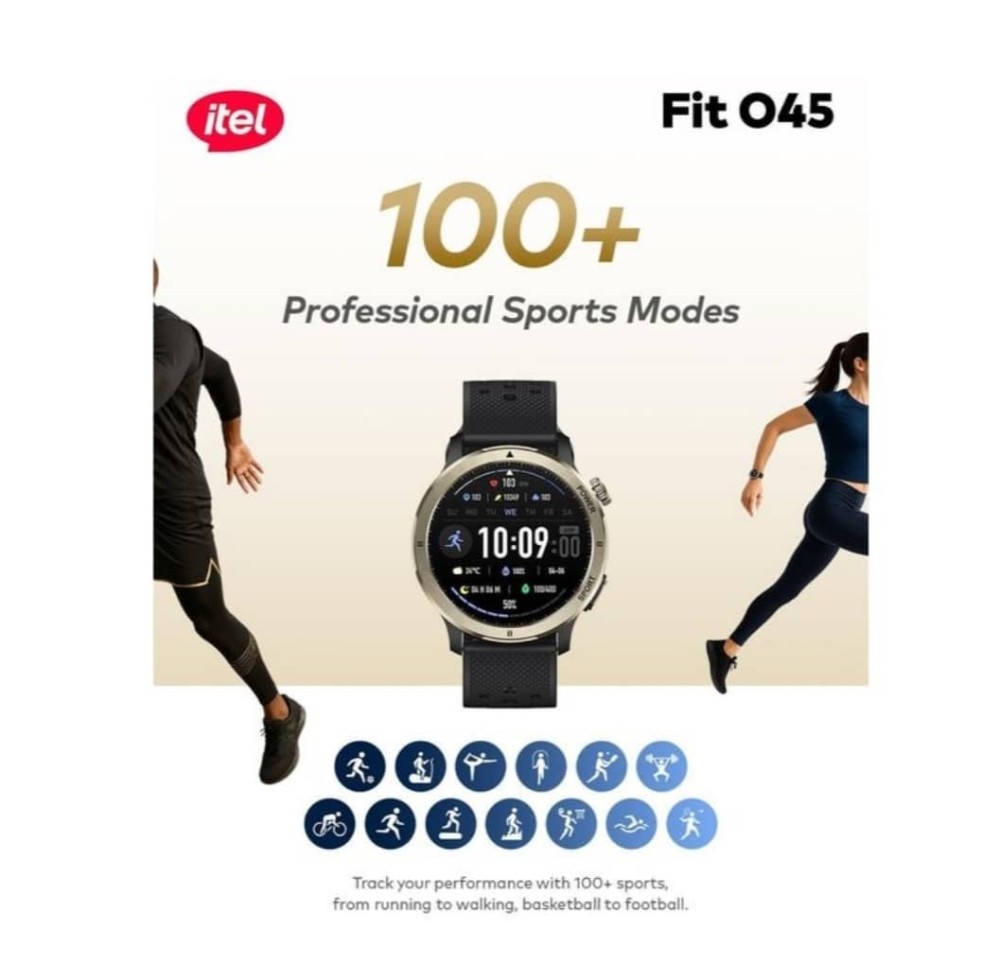 Itel Smart watch Fit 045 Metallic Bezel