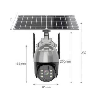 Rotational Solar Powered 4G Simcard PTZ CCTV Wireless Camera