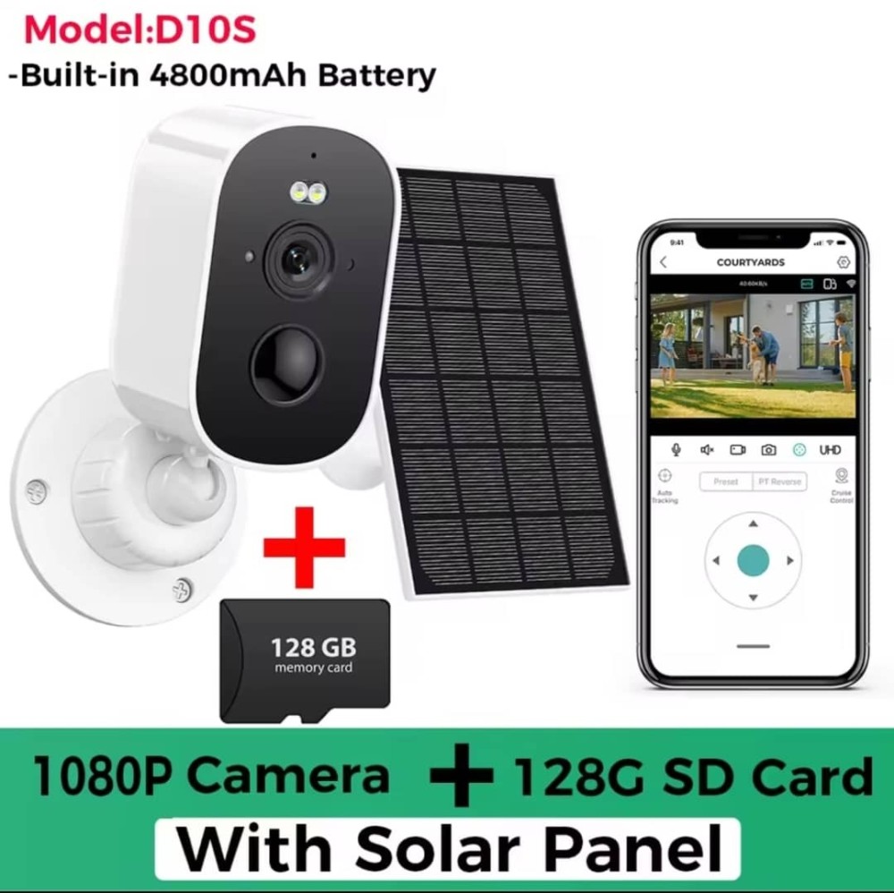 Abuntu 1080P WiFi Camera Solar Outdoor Camera